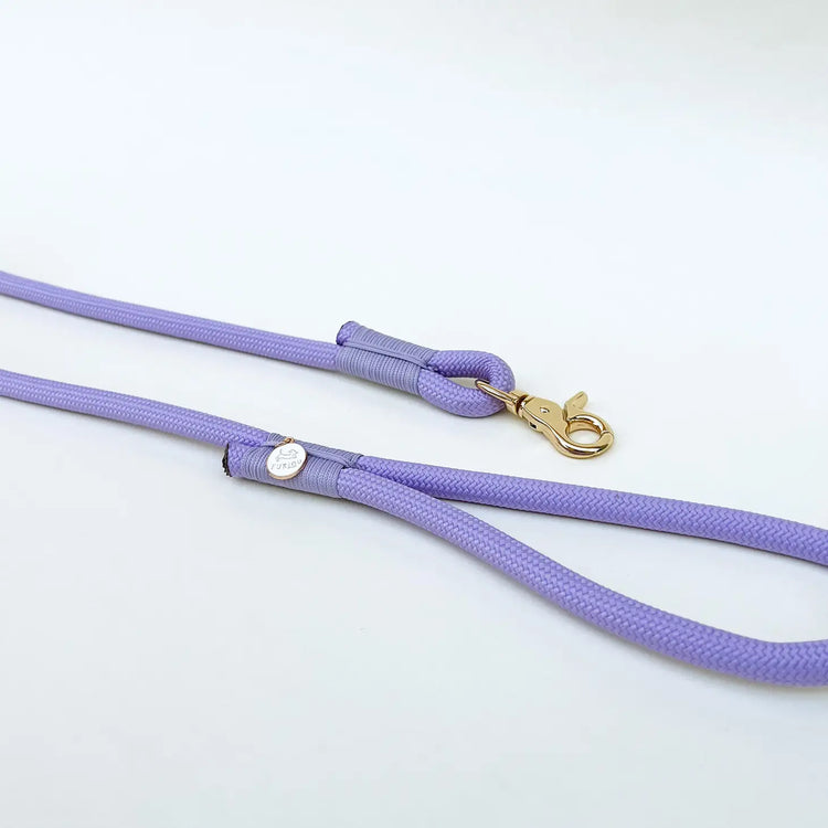 Braided Rope Leash – Lavender - Kitsune & Jo