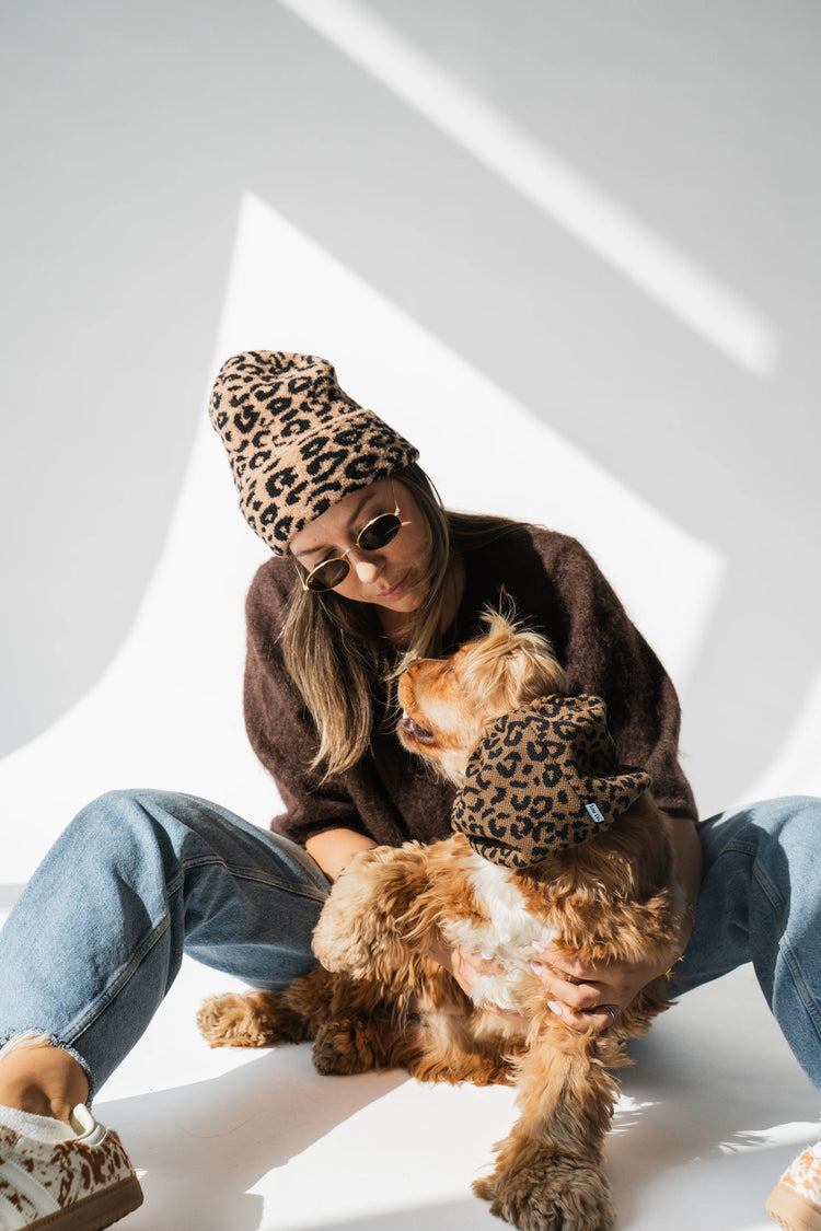 Knitted Snood Animal Print