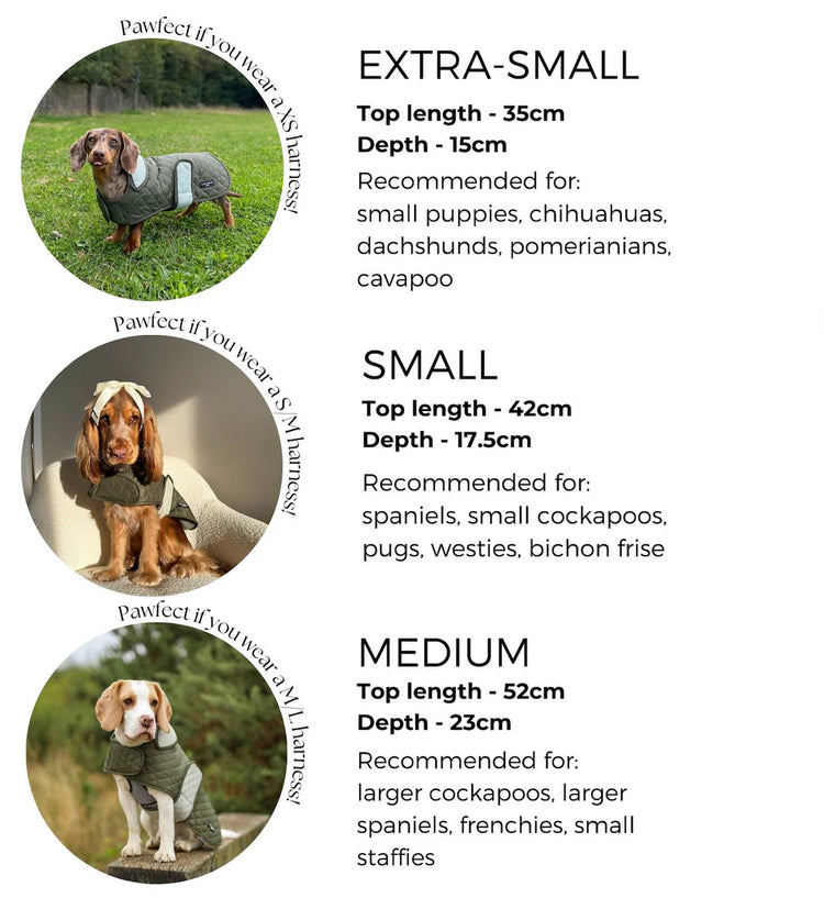 Quilted Dog Coat - Countryside