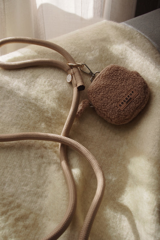 Laisse en corde tressée – Tan