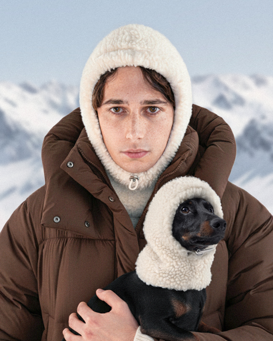 Curly wool balaclava