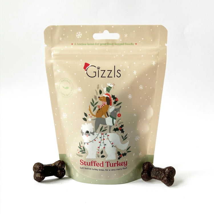 Gizzls Stuffed Turkey Christmas Dog Treats