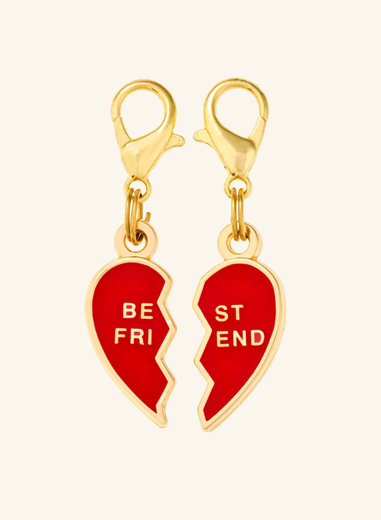 Bff Hearts Collar Charm