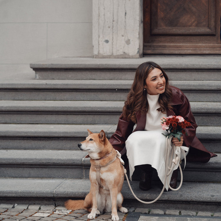 Harnais en cuir végétal - Taupe