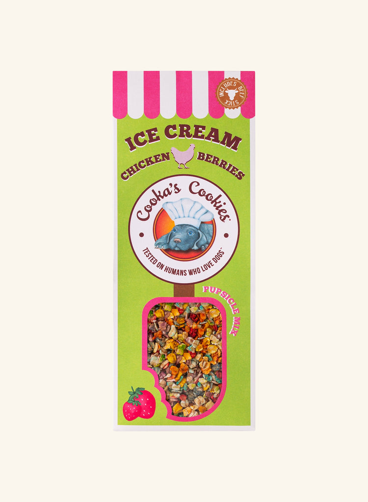 Ice-Cream Mix with Real Chicken & Strawberry For Pets