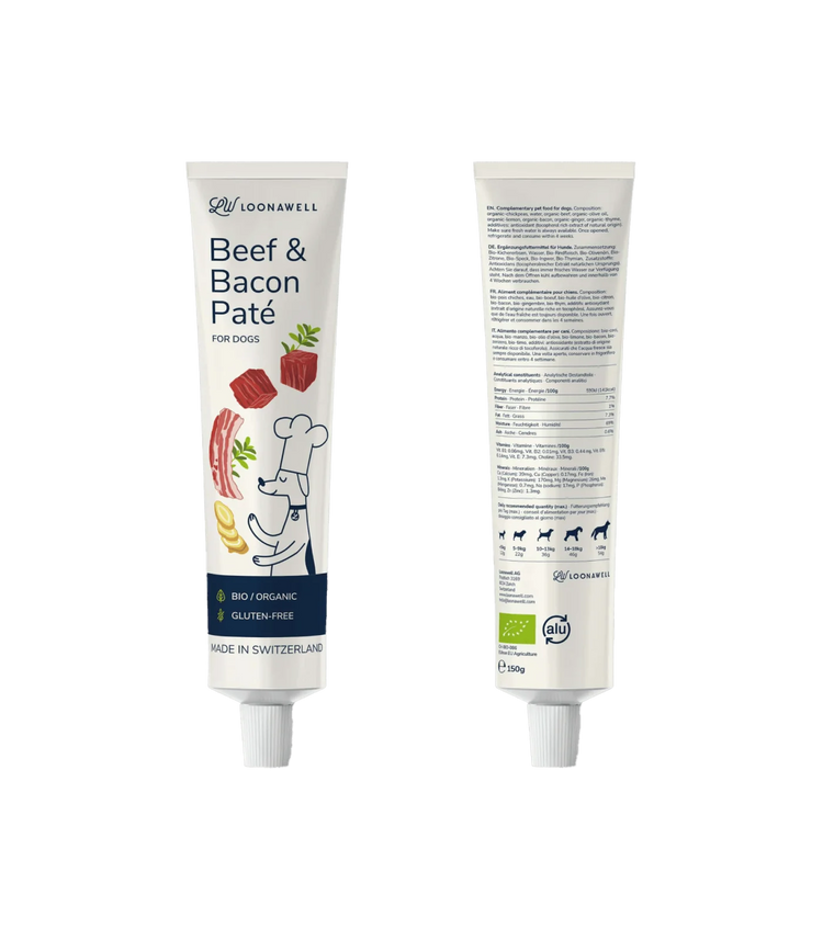 Beef and Bacon Organic Dog Paté