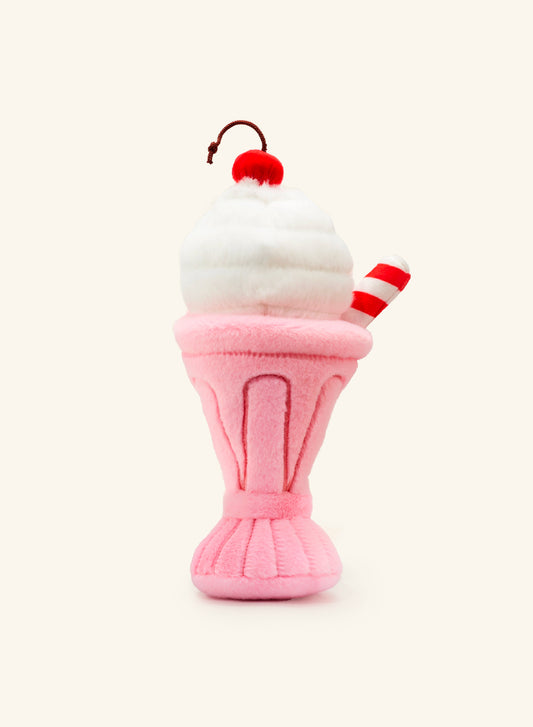 Strawberry Milkshake Interactive 2-in-1 Bounce Dog Toy