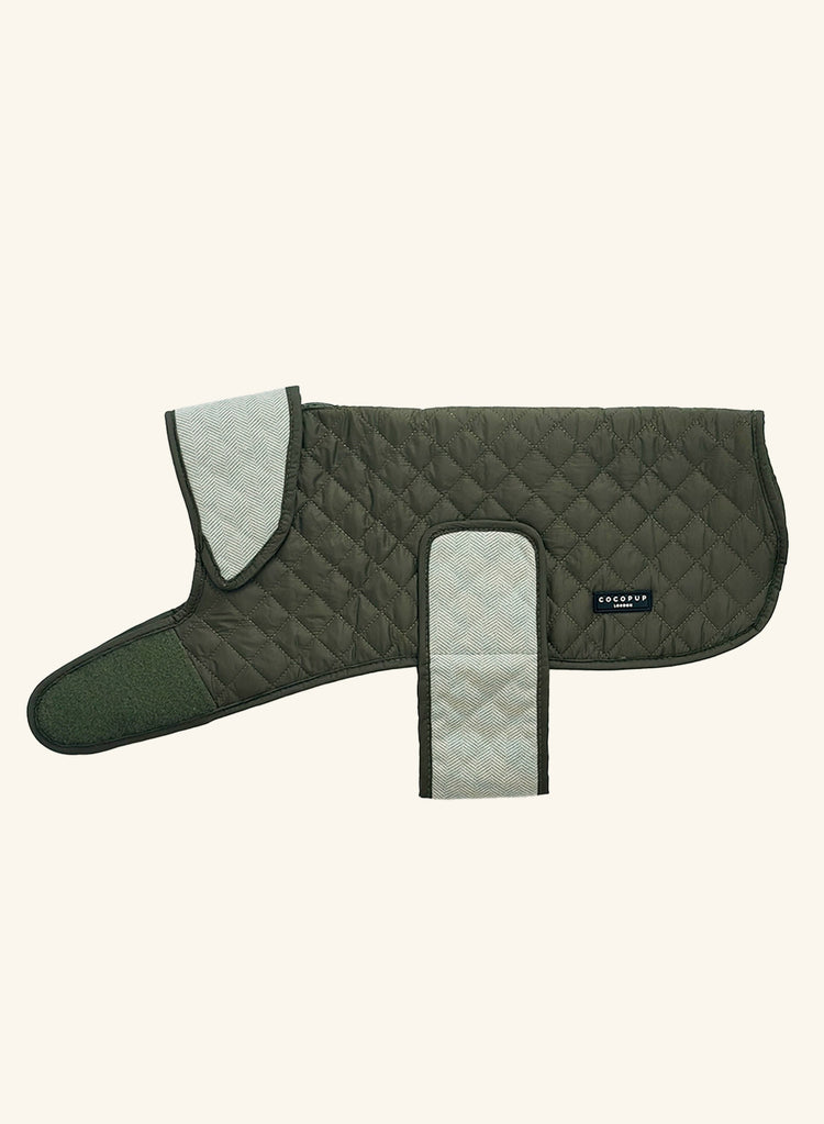 Quilted Dog Coat - Countryside