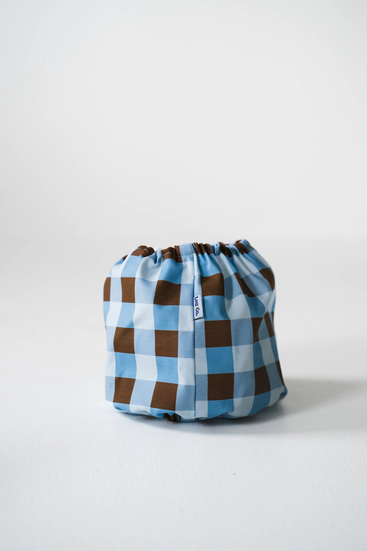Dog Snood – Checkered Blue
