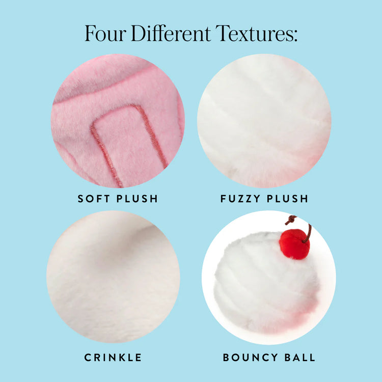 Strawberry Milkshake Interactive 2-in-1 Bounce Dog Toy