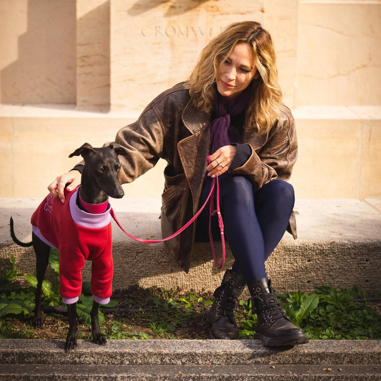 Signature Sweatshirt – Burgundy Velvet & Lilac Bloom