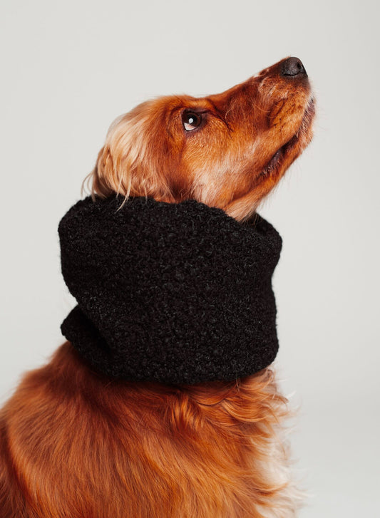 Reversible Bouclé dog snood