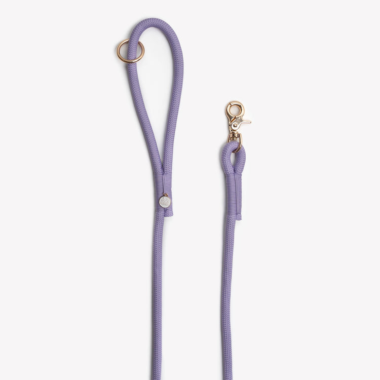 Guinzaglio in corda intrecciata – lavanda