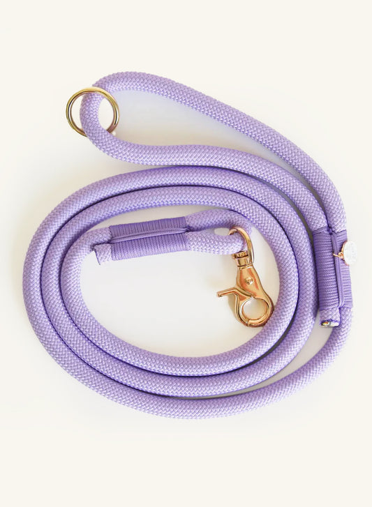 Braided Rope Leash – Lavender