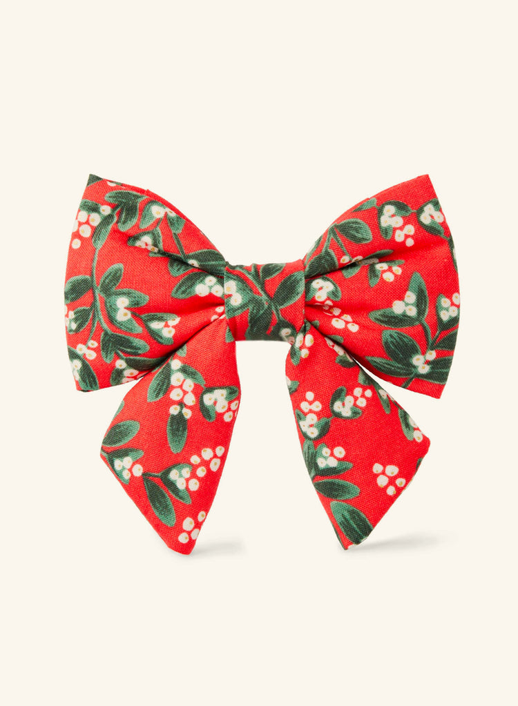 Rifle Paper Co. X Tfd Mistletoe Lady Dog Bow